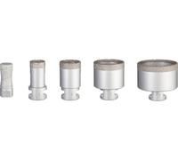 Juego de brocas de corona para perforación en seco PRO Ceramic, 68x33/51x33/35x33/25x33/20x33 mm, rosca M14, juego de 5 piezas.