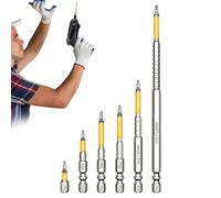Juego de brocas de destornillador magnético alto, antideslizantes, 6 piezas | Piezas y accesorios de herramientas eléctricas para reemplazar la caja de extracción de giro, paneles de yeso