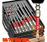 Juego de brocas de destornillador magnético alto, juego de destornilladores eléctricos magnéticos Phillips con dientes antideslizantes universales, longitudes de 25-150mm 3PCS-10cm