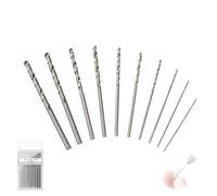 Juego de brocas de diamante (10 unidades, 0,8 - 3,0 mm, compatible con Dremel para cristal, piedra, cerámica)
