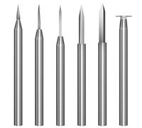 Juego de brocas de tallado de madera para herramienta giratoria Dremel, 6 piezas, accesorios de taladro de grabado, broca de madera, herramienta de molienda de carpintería con vástago de 3 mm para