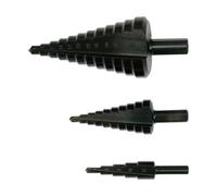Juego de brocas escalonadas profesionales (3 piezas, brocas cónicas,