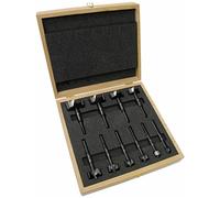 Juego de brocas Forstner BLACK SHARK PRO de FISCH, 10 piezas. Diámetros: 15, 20, 25, 26, 30, 35, 40, 45, 50 y 55 mm