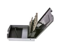 juego de brocas helicoidales de 19 piezas DIN 338 N HSS-G 1 - 10 mm