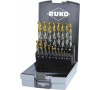Juego de brocas helicoidales HSS-G RUKO 2501215, 25 piezas: 1 mm, 1.5 mm, 2 mm, 2.5 mm, 3 mm, 3.5 mm, 4 mm, 4.5 mm, 5 mm, 5.5 mm, 6 mm, 6.5 mm, 7 mm, 7.5 mm, 8 mm, 8.5 mm