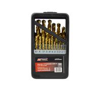 Juego de brocas hss-g titanio 1,0-13,0mm awtools, 25 piezas, ideal par