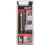 Juego de brocas para cerámica y vidrio Alpen Keramo extreme ATM2, modelo 300062100, 2 piezas, 6 mm y 1/4 (6.3 mm), vástago cilíndrico, 1 juego