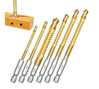 Juego de brocas para madera 3-8 mm Alta Velocidad Precisión Multiusos 6