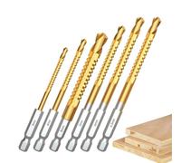 Juego de brocas para madera 6 piezas 3-8 mm herramienta multiusos tipo