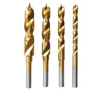Dremel Brocas 636 - Juego 4 brocas con recubrimiento de titanio 3/4/5/6 mm para madera y laminado