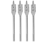 Juego de Brocas para Madera Planas, Pala de Acero Al Carbono, Herramientas de Carpintería, Accesorios Profesionales de 22mm, 4 Uds.