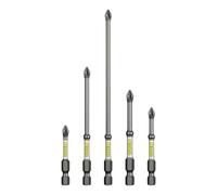 Juego de brocas para taladro atornillador 5 piezas magnéticas | Juego combinado de brocas y herramientas para trabajar madera, metal, perforación, construcción y prog