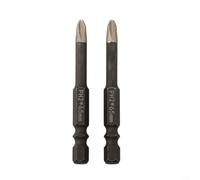 Juego de Brocas PH2 con para arena 65mm Antideslizante Juego | Recubrimiento de para arena, 150% más torque, cabeza PH2, para vástago hexagonal 1/4", para ideal tornillos (2pcs 65mm)