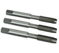 Juego De Brocas Rectas HSS Faithfull M8 X 1.25, 3 Piezas FAIHSSTM8