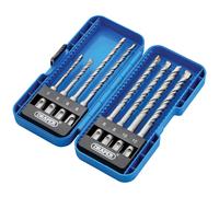 Draper Broca Sds Plus Juego 8 Piezas Tungsteno Punta Carburo Doble Flauta 09177