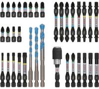 Juego de brocas y puntas de impacto Bosch 35x PRO, edición exclusiva, 35 piezas (para hormigón, baldosas blandas, 108 x 168 mm, accesorios profesionales para taladro/atornillador)