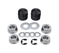 Juego de bujes de cojinete de rueda de cortacésped, reemplazo de hardware de metal con tapas de clips de retención de arandelas, diámetro exterior de 126 mm, equipo de hardware de reparación de de de