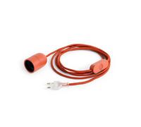 Juego de Cables Comunes para Lámpara de Mesa, Color Rojo Óxido