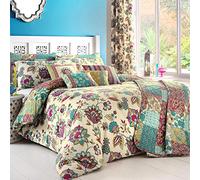 Juego de Cama con Dreams n Drapes Pillowcases_P, algodón poliéster, Turquesa, Double Cover Set