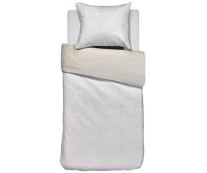 Juego de cama individual DODO PAVONE 140 x 200 cm, marfil, satén de algodón, Moooi