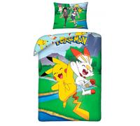 Juego de cama Pok-418 Funda nórdica 140 x 200 cm, Funda de Almohada de 70 x 90 cm Algodon 100%