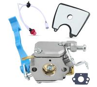 Juego de Carburador para Husqvarna 125B 125BX 125BVX Soplador de Hojas, ADEFOL Carburador + Juntas + Tubería y Filtro de Combustible + Bombilla Imprimación + Filtro Aire + Ojal Juego 8 en 1