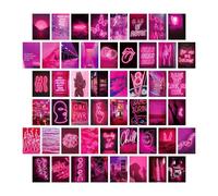Juego de carteles de pared rosa - 50 piezas, kit de collage estético | decoración de dormitorio boho, producto de calidad, diseño moderno | Arte de la pared del sitio de las muchachas de los mucha