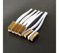 Juego de cepillos de alambre de latón con revestimiento de cobre, 1/3/5 Uds., para eliminación de pintura y óxido, herramienta de limpieza de burletes para pulido de metales industriales 1pcs
