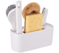 Juego de cepillos de limpieza de cocina multifuncionales con mango ergonómico, estropajo de acero inoxidable y fibra de coco para ollas y sartenes, grasa resistente (cinco)