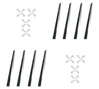 Juego de cepillos para juntas, 8 unidades, de 3,5 cm, para puertas de garaje y puertas exteriores