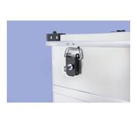 Juego de cerraduras de cilindro para recipientes de aluminio eurokraft pro, 2 cerraduras incl. 2 llaves
