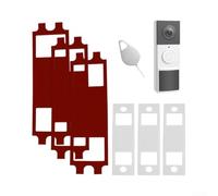 Juego de cinta de montaje y llave para timbre Tapo TD21 D210 D235, almohadillas fuertes sin taladrar con herramienta de extracción, paquete de 3 tiras de encuadernación de silicona para timbres de