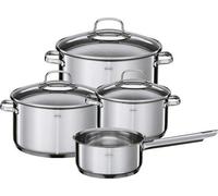 Juego de cocina de 4 piezas, apto para inducción y lavavajillas, fabricado en acero inoxidable 18/10