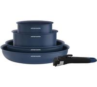 Juego de cocina de 5 piezas con mango desmontable, color azul, marca Arthur Martin, modelo AM8896