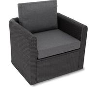 Juego de cojines para asiento y respaldo MIA TECH para muebles de ratán sintético, 60x55/55x40 cm – funda desmontable, 10 cm de grosor, certificado – HobbyGarden