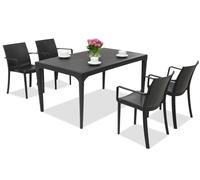 Juego de comedor de jardín Oslo/Victoria 4 antracita Bica