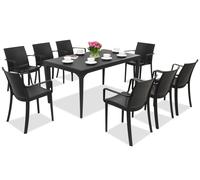 Juego de comedor de jardín Oslo/Victoria 8 antracita Bica
