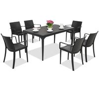 Juego de comedor para el jardín Oslo/Victoria 6 antracita Bica