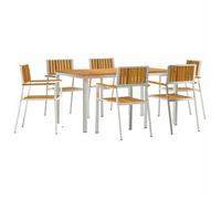 Juego De Comedor Para Exteriores 7 Pcs Vidaxl
