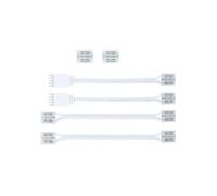 Juego de conectores Paulmann MaxLED COB para tiras LED, blanco/transparente