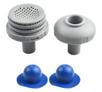 Juego de conexión para piscina para Intex con manguera de 32 mm de diámetro, conector de filtro de entrada de piscina de 1.25 pulgadas, boquilla de chorro de entrada de piscina de 1.25 pulgadas (azul)