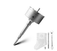Juego de corona de 115 mm con adaptador SDS plus de 220 mm y broca centrada de 8x115 mm, corona de taladro para enchufe para mampostería y hormigón