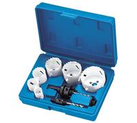 JUEGO DE CORONAS HOLESAW + BROCAS ESPIRALES TALADRO FERVI 0712/002