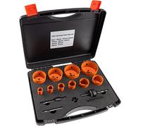 Juego de coronas perforadoras PROFI, 15 piezas, 19-74 mm, en estuche