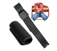 Juego de correas de entrepierna con almohadillas de arnés para trona, 2 pzs, Negro, correas de arnés compatibles con Hauck Alpha Beta, Stokke Tripp Trapp, roba Sit Up, funda de arnés blanda