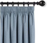Juego de cortinas opacas Unyqoos®, de 2 piezas, 175 x 140 cm, completamente opacas y con aislamiento térmico, con sistema de pliegues – privacidad óptima para el dormitorio
