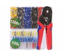 Juego de crimpado Quadrios 22T008, para terminales de 0.25 hasta 10 mm². Incluye juego de terminales