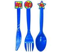 Juego de cubertería de 60 cumpleaños (24 piezas), varios colores , color/modelo surtido