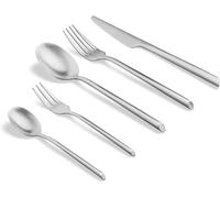 Juego de cubertería de acero inoxidable de 40 piezas, Set de cubiertos, Apto para lavavajillas