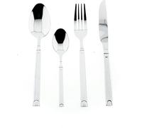 Juego de cubiertos Almina de 84 piezas, con diseño de cubiertos para el plato principal, fabricado en acero inoxidable, para 12 personas